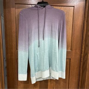 12pm by Mon Ami. Blue Ombré Lightweight Hoodie Size S